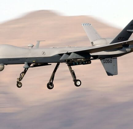 US army drone on it's way to strike