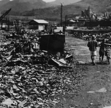 The ruins of Nagasaki after the dropping of the atomic bomb. (Photo by Hulton Archive/Getty Images)