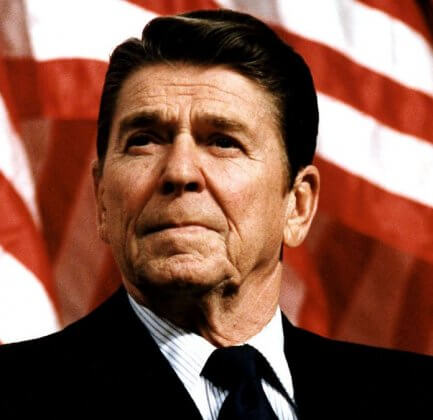 Former U.S. President Ronald Reagan