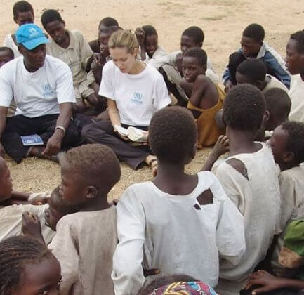 Goodwill Ambassador Angelina Jolie in Darfur, Sudan