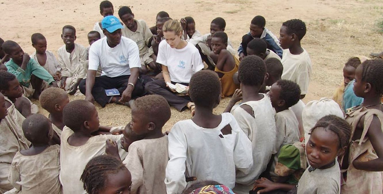 Goodwill Ambassador Angelina Jolie in Darfur, Sudan