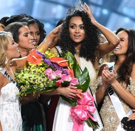 during the 2017 Miss USA pageant at the Mandalay Bay Events Center on May 14, 2017 in Las Vegas, Nevada.