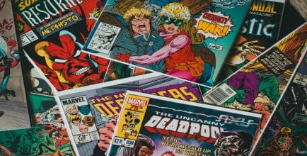 a compilation of comic books covers