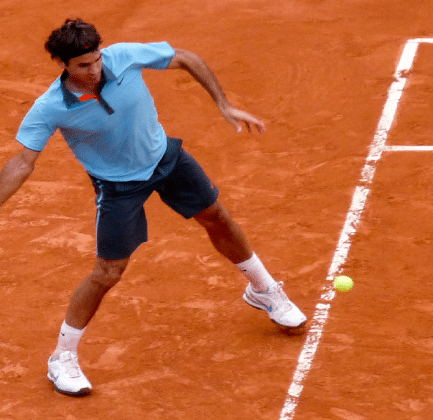 Roger Federer at the French Open