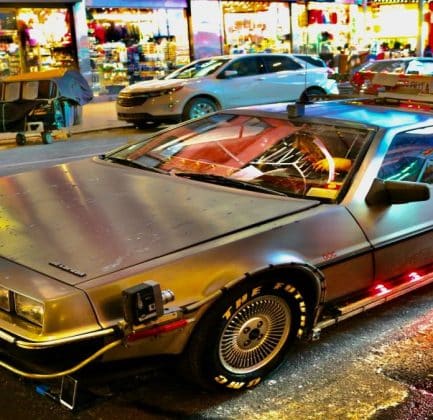 DeLorean car