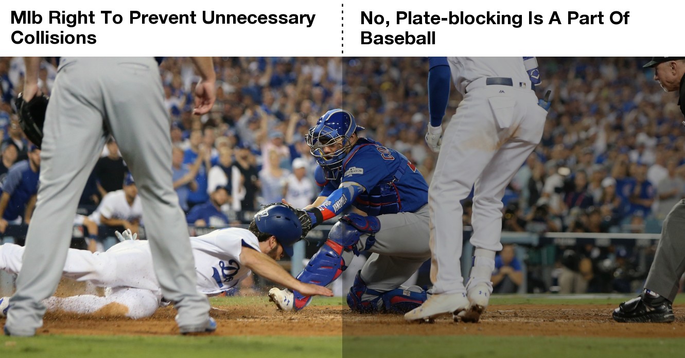 Should baseball apply the plateblocking rule? The Perspective